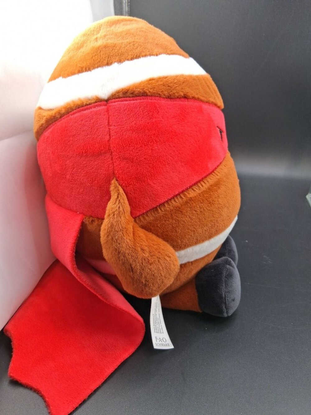 FAO Schwarz Heroes Of The Game Plush Football Toy 12" Brown & Red - Picture 5 of 6